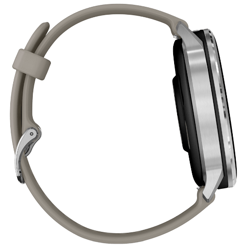 Garmin Garmin Venu 4 Smartwatch 45mm Zilver met Grijze Siliconenband
