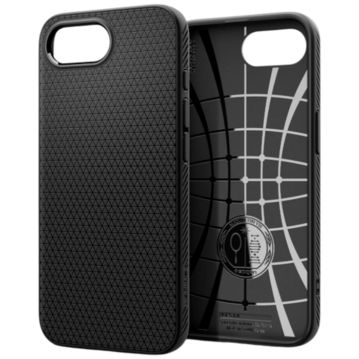 Spigen Spigen Liquid Air Back Cover Zwart voor Apple iPhone 16e / 17e