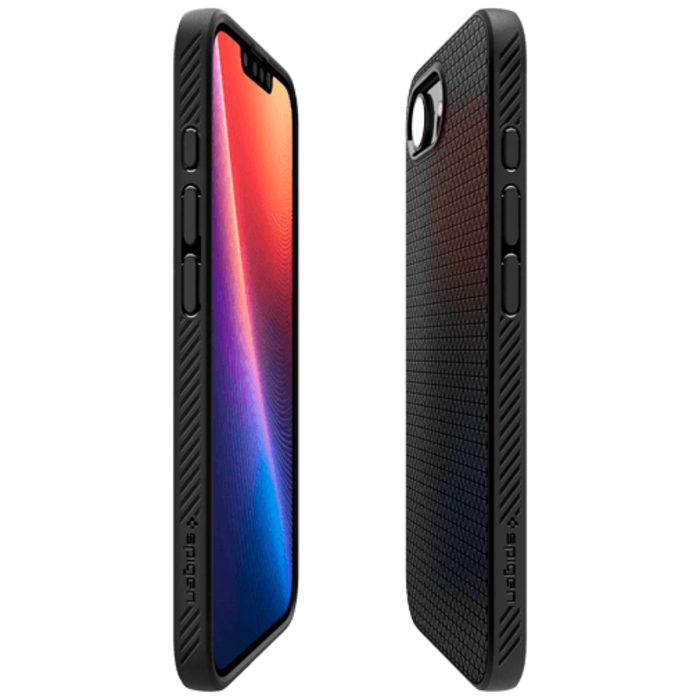 Spigen Spigen Liquid Air MagFit Back Cover Zwart voor iPhone 16e/17e