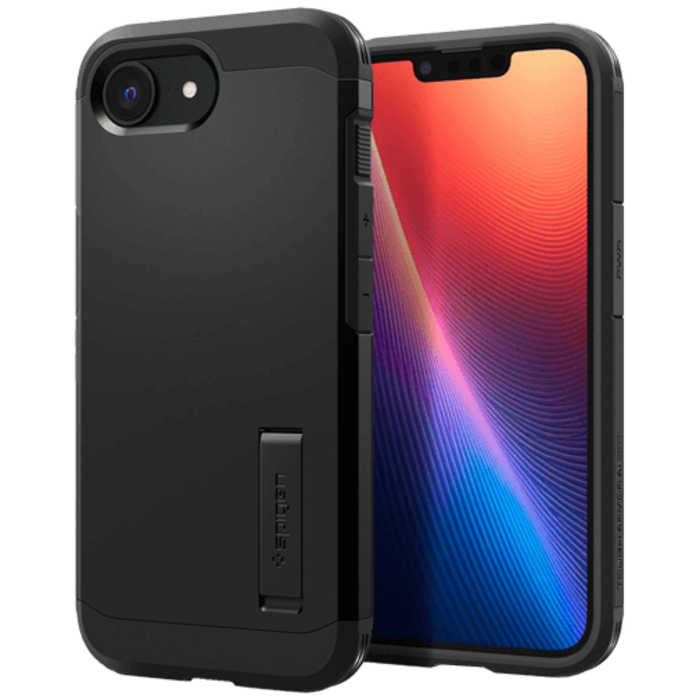 Spigen Spigen Tough Armor MagFit Back Cover Zwart Apple iPhone 16e/17e