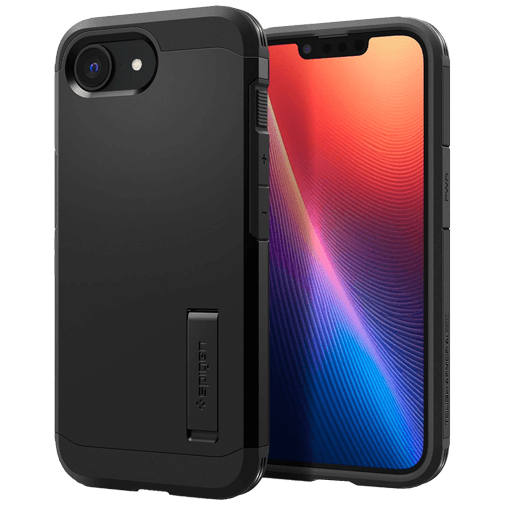 Spigen Spigen Tough Armor MagFit Back Cover Zwart Apple iPhone 16e/17e