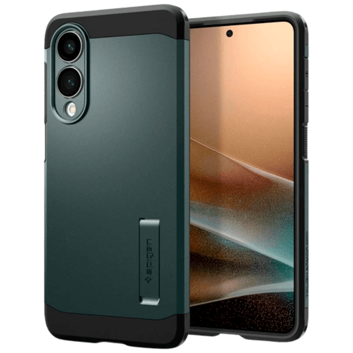 Spigen Spigen Tough Armor MagFit Case Groen - Samsung Galaxy S25 Edge