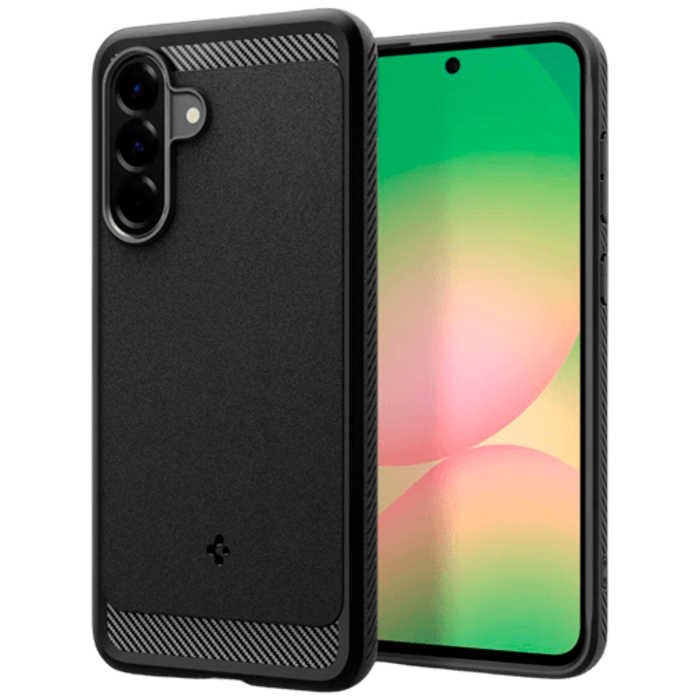 Spigen Spigen Rugged Armor TPU Back Cover Zwart voor Samsung Galaxy A56