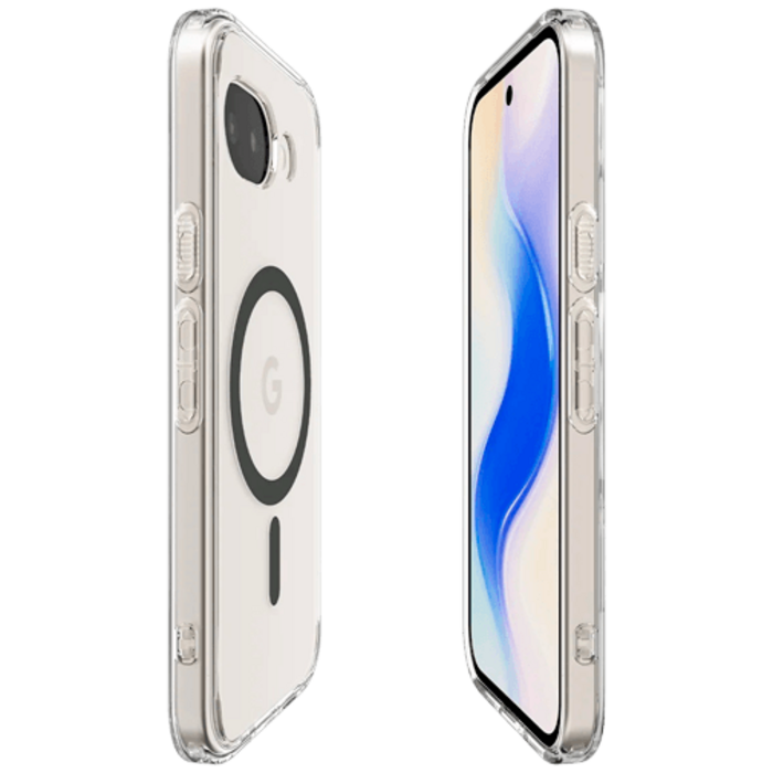 Spigen Spigen Ultra Hybrid MagFit Back Cover Transparant/Grijs Google Pixel 10a