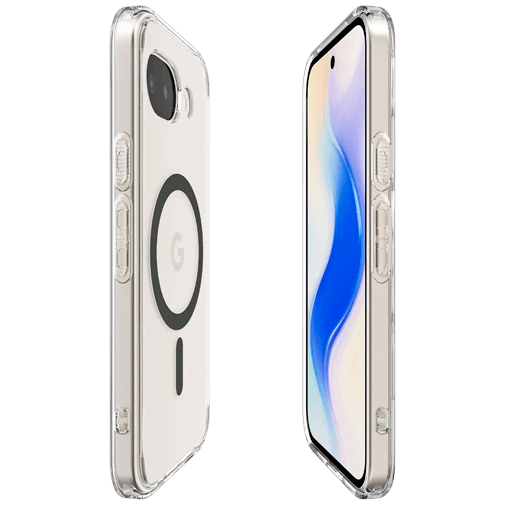 Spigen Spigen Ultra Hybrid MagFit Back Cover Transparant/Grijs Google Pixel 10a