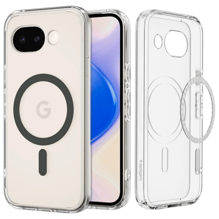 Spigen Spigen Ultra Hybrid MagFit Back Cover Transparant/Grijs Google Pixel 10a