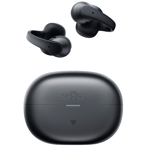 Shokz Shokz OpenDots Air Zwart - Open-Ear Draadloze Oordopjes