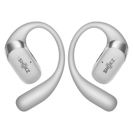 Shokz Shokz OpenFit 2+ Zilver - Draadloze Open-Ear Headset