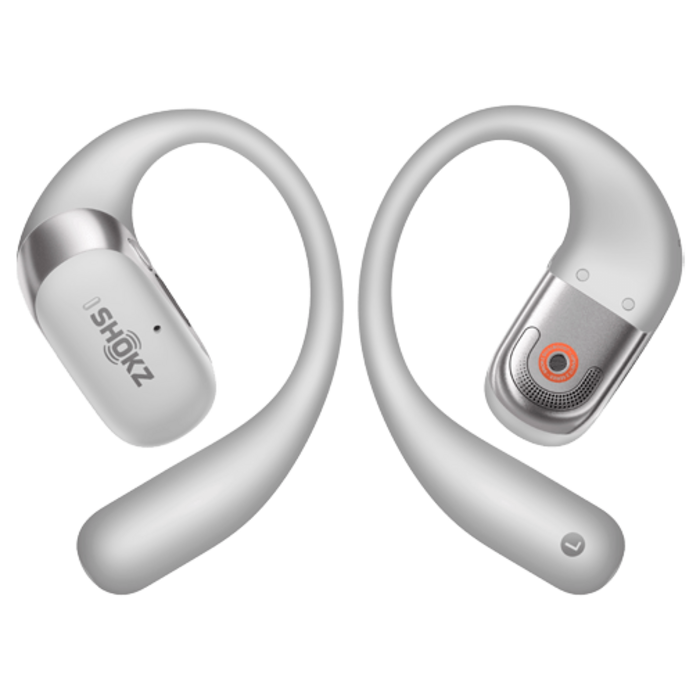 Shokz Shokz OpenFit 2+ Zilver - Draadloze Open-Ear Headset