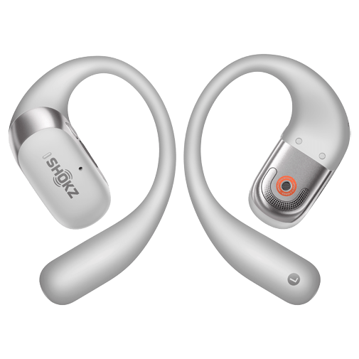 Shokz Shokz OpenFit 2+ Zilver - Draadloze Open-Ear Headset