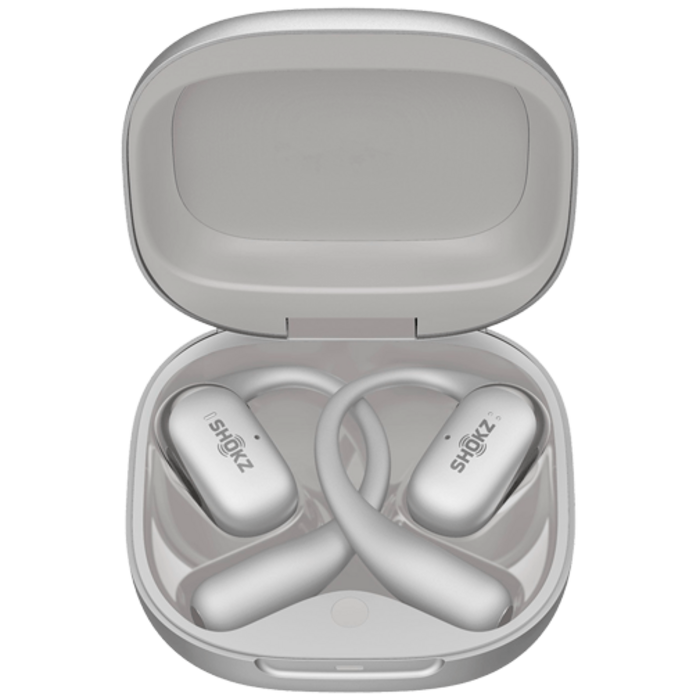 Shokz Shokz OpenFit 2+ Zilver - Draadloze Open-Ear Headset