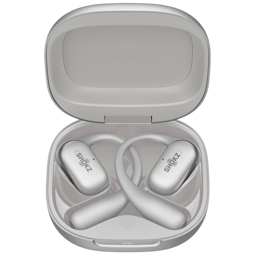 Shokz Shokz OpenFit 2+ Zilver - Draadloze Open-Ear Headset