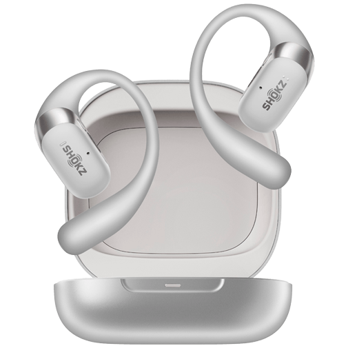 Shokz Shokz OpenFit 2+ Zilver - Draadloze Open-Ear Headset