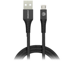 Mobilize Mobilize Strong Nylon Cable USB to Micro USB 1m. 12W Black