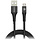Mobilize Strong Nylon Cable USB to Micro USB 1m. 12W Black