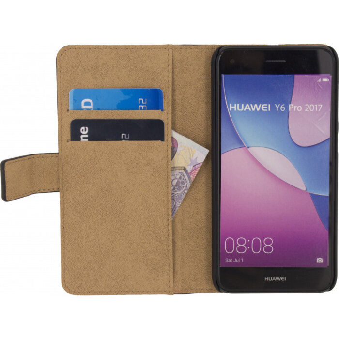 Mobilize Mobilize Classic Wallet Book Case Huawei Y6 Pro 2017 Black