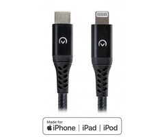 Mobilize Mobilize Strong Nylon Cable USB-C to MFi Lightning 2m. 60W Black