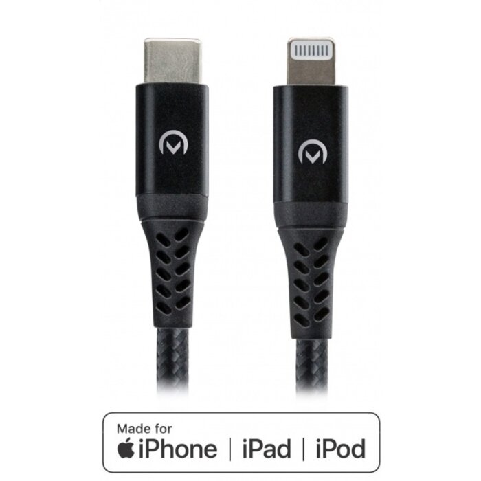 Mobilize Mobilize Strong Nylon Cable USB-C to MFi Lightning 2m. 60W Black