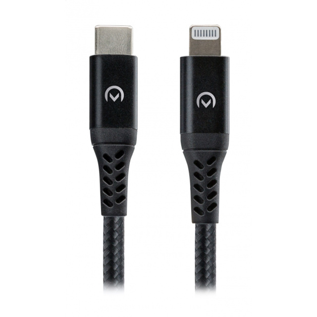 Mobilize Mobilize Strong Nylon USB-C naar Lightning Kabel - 2m - 60W - MFi Zwart