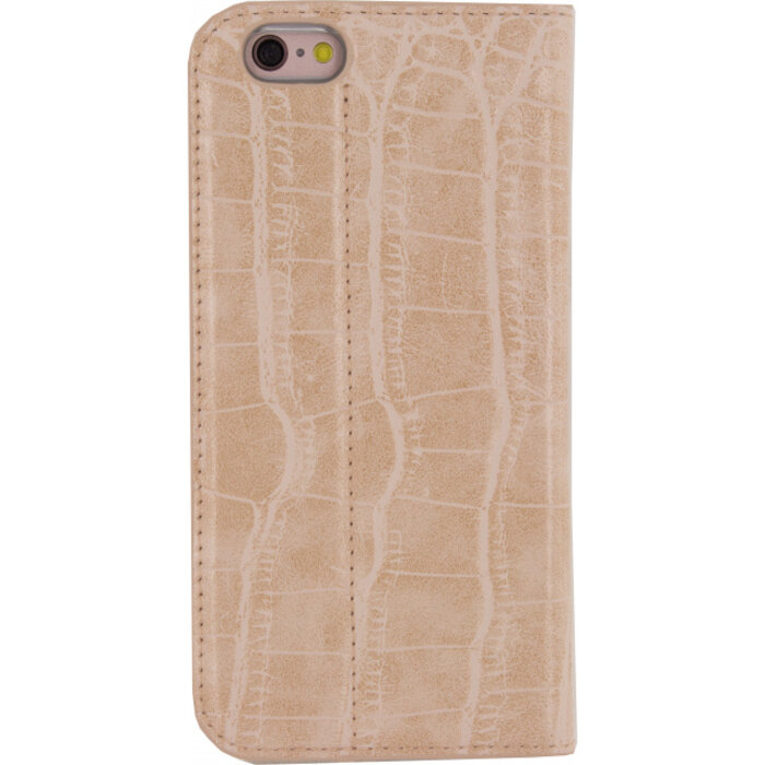 Mobilize Mobilize Premium Gelly Book Case Apple iPhone 6/6S Alligator Coral Pink
