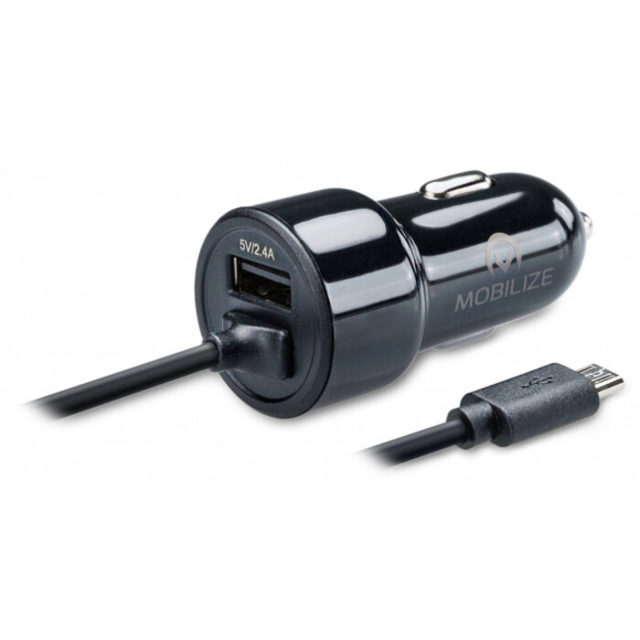 Mobilize Mobilize Car Charger USB + Micro USB 24W 1m. Black