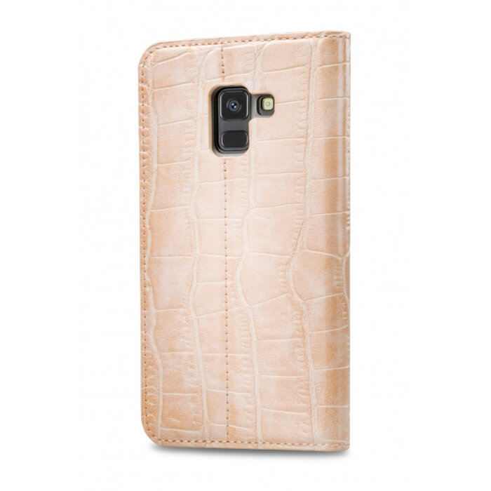 Mobilize Mobilize Premium Gelly Book Case Samsung Galaxy A8 2018 Alligator Coral Pink