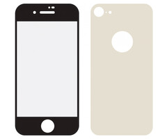 Mobilize Mobilize Edge-To-Edge Glass Screen Protector Apple iPhone 8 Front and Back Pack Gold Full Glue