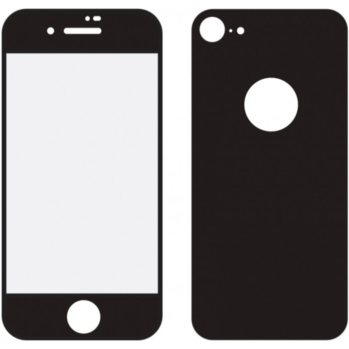 Mobilize Mobilize Edge-To-Edge Glass Screen Protector Apple iPhone 8 Front and Back Pack Black Full Glue