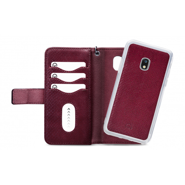 Mobilize Mobilize 2in1 Gelly Zipper Case - Samsung Galaxy J5 2017 - Bordeaux, foto 4 van 6