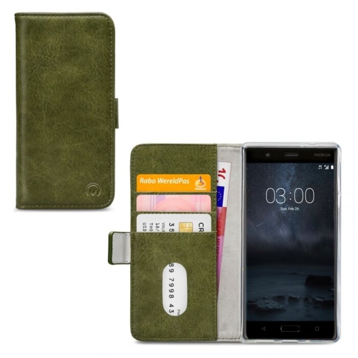 Mobilize Mobilize Elite Gelly Wallet Book Case Nokia 3 Green