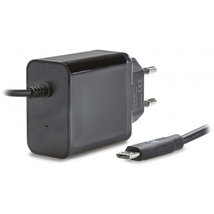 Mobilize Mobilize Thuislader Micro-USB 12W met 1m Kabel - Zwart