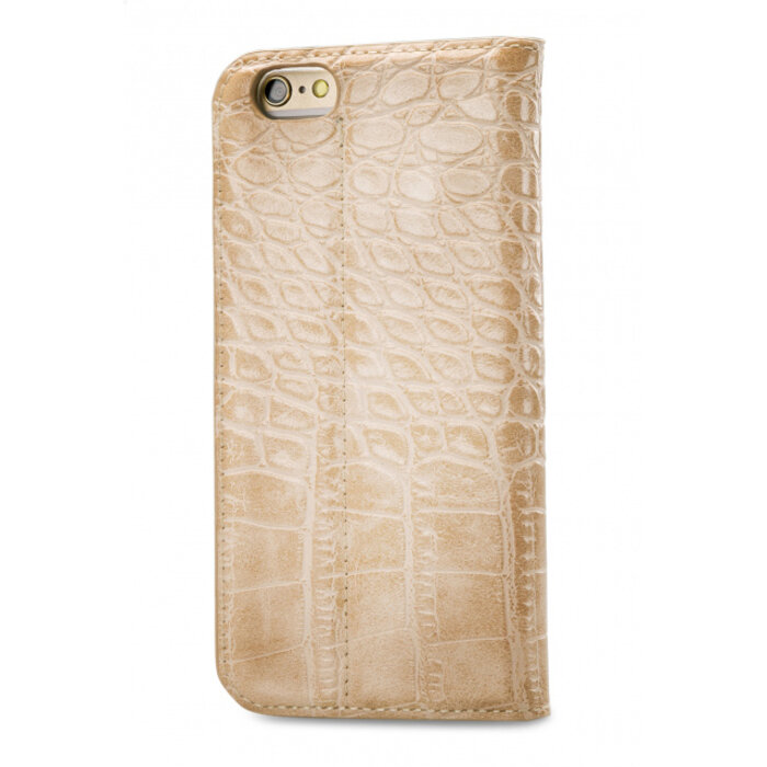 Mobilize Mobilize Premium Gelly Book Case Apple iPhone 6/6S Alligator Peanut Brown