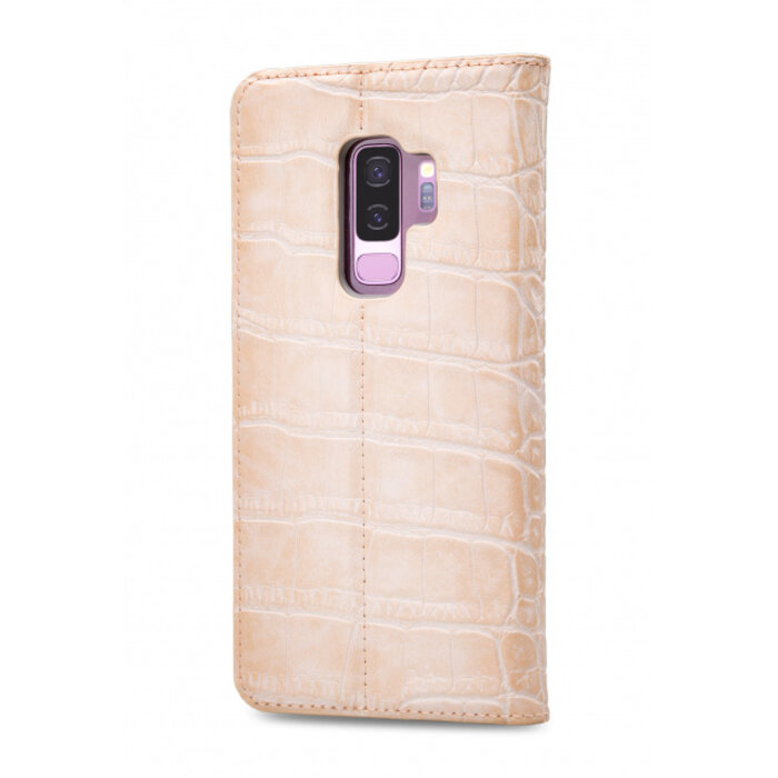 Mobilize Mobilize Premium Gelly Book Case Samsung Galaxy S9+ Alligator Coral Pink