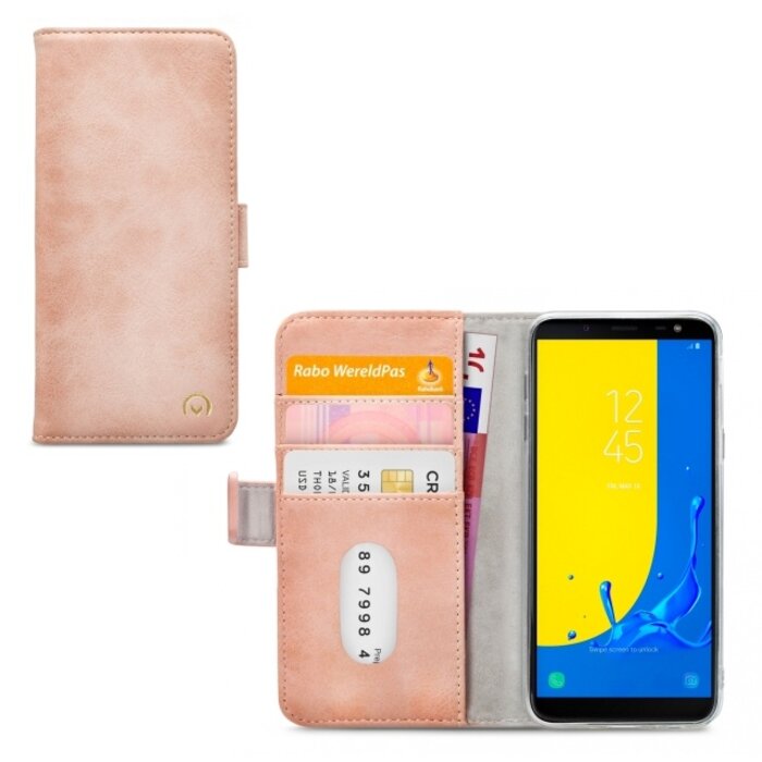 Mobilize Mobilize Elite Gelly Wallet Book Case Samsung Galaxy J6 2018 Soft Pink