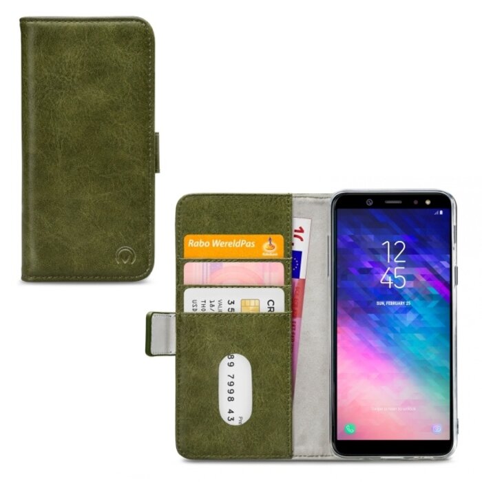 Mobilize Mobilize Elite Gelly Wallet Book Case Samsung Galaxy A6+ 2018 Green