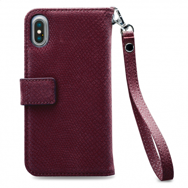 Mobilize Mobilize 2in1 Gelly Zipper Case Apple iPhone Xs Max - Bordeaux, foto 2 van 6