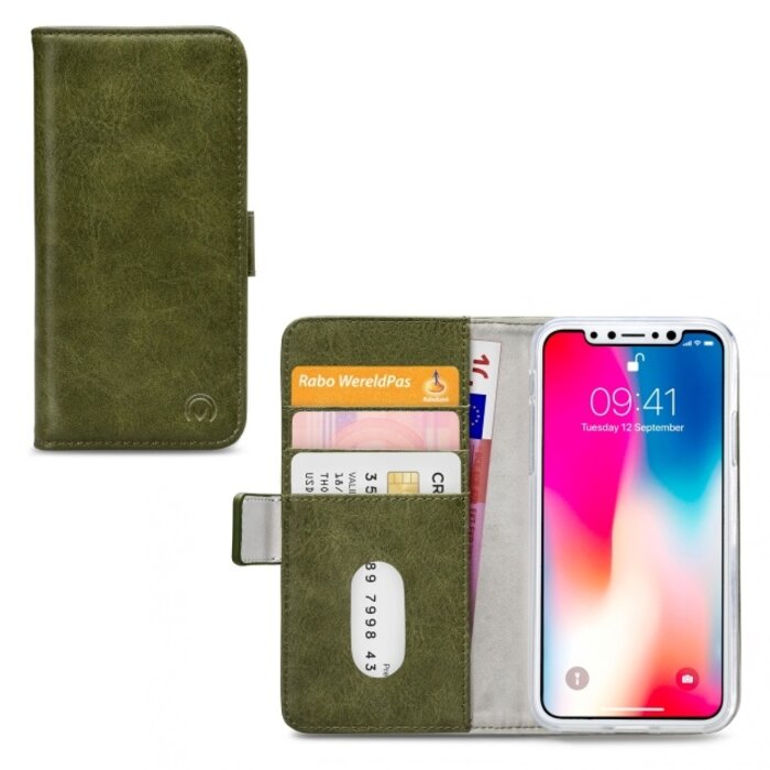 Mobilize Mobilize Elite Gelly Wallet Book Case Apple iPhone Xs Max Green