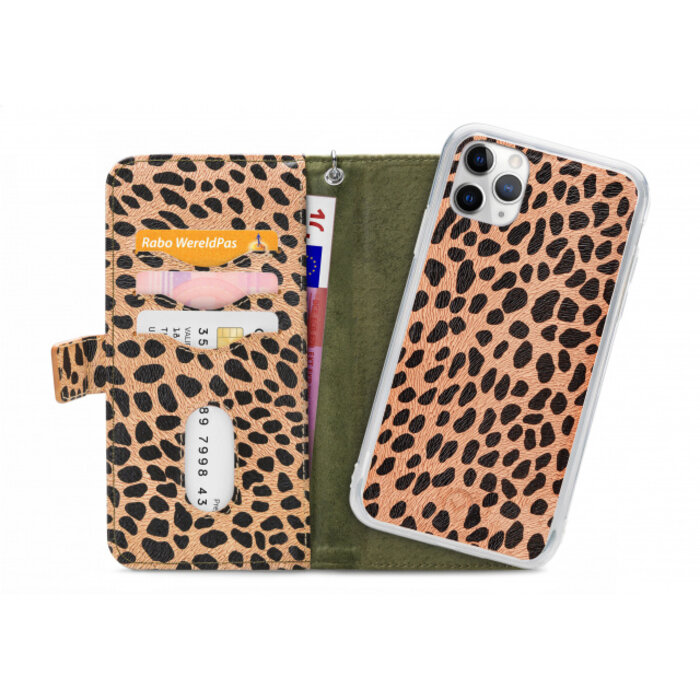 Mobilize Mobilize 2in1 Gelly Zipper Case Apple iPhone 11 Pro Olive/Leopard