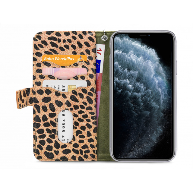 Mobilize Mobilize 2in1 Zipper Case iPhone 11 Pro - Olive/Leopard