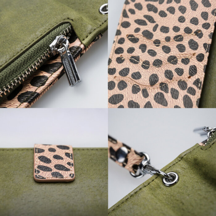 Mobilize Mobilize 2in1 Gelly Zipper Case Apple iPhone 11 Pro Olive/Leopard