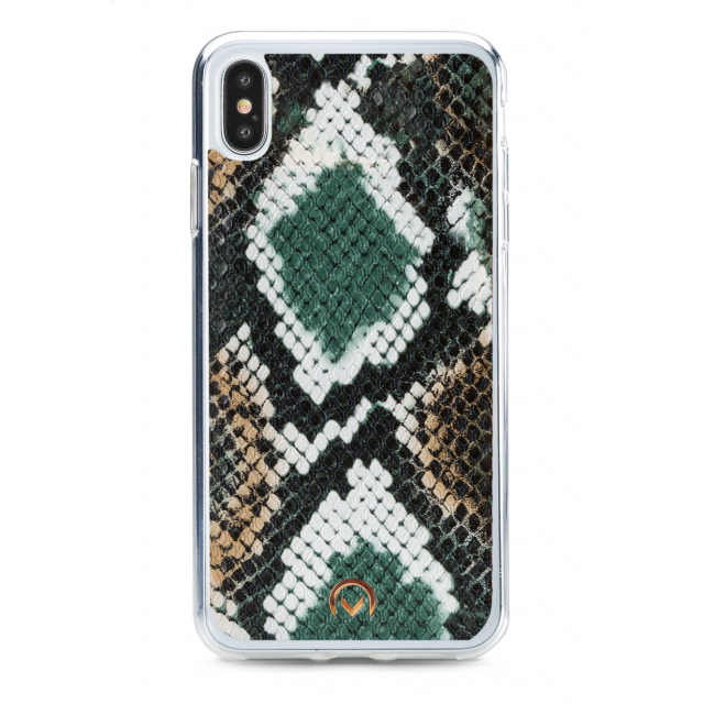 Mobilize Mobilize 2in1 Gelly Velvet Clutch voor Apple iPhone X/Xs - Green Snake