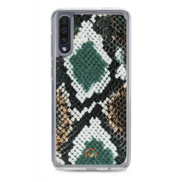 Mobilize Mobilize 2in1 Gelly Velvet Clutch for Samsung Galaxy A30s/A50 Green Snake