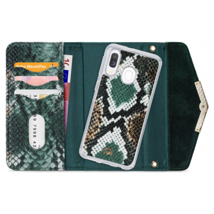 Mobilize Mobilize 2in1 Gelly Velvet Clutch for Samsung Galaxy A40 Green Snake