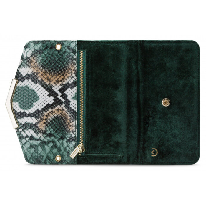 Mobilize Mobilize 2in1 Gelly Velvet Clutch for Samsung Galaxy A40 Green Snake