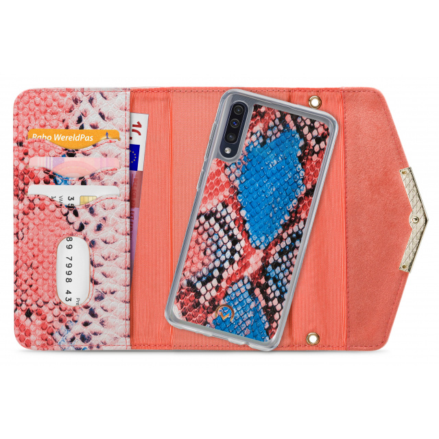 Mobilize Mobilize 2in1 Gelly Velvet Clutch - Samsung Galaxy A30s / A50 - Coral Snake, foto 4 van 6