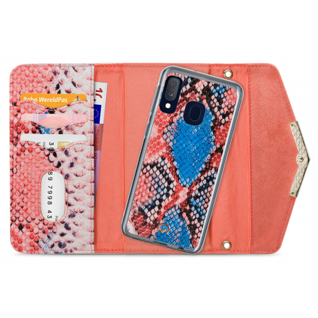 Mobilize Mobilize 2in1 Gelly Velvet Clutch voor Samsung Galaxy A20e - Coral Snake, foto 4 van 6