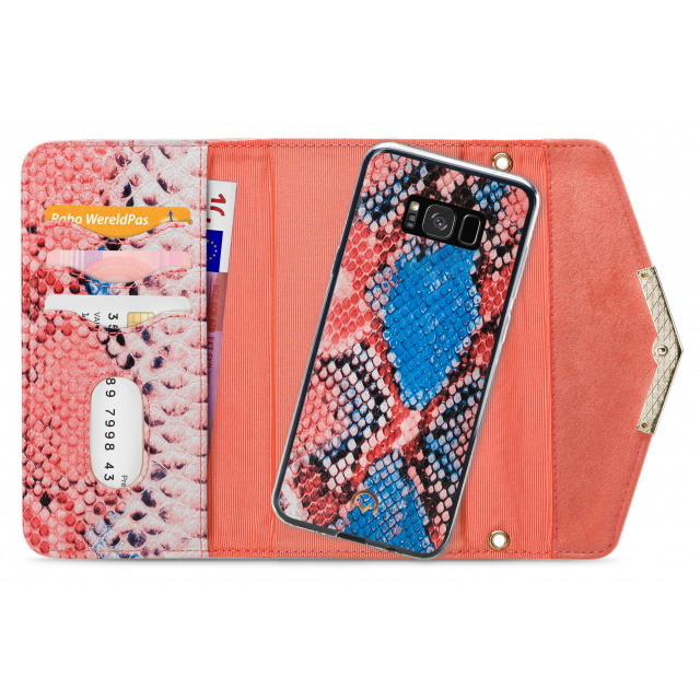 Mobilize Mobilize 2-in-1 Velvet Clutch Hoesje voor Samsung Galaxy S8 - Coral Snake, foto 4 van 6