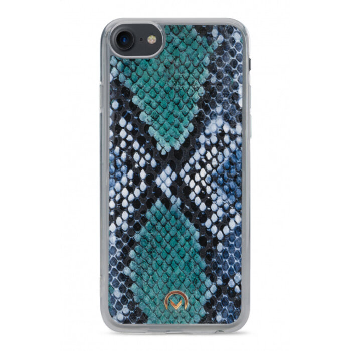 Mobilize Mobilize 2in1 Gelly Velvet Clutch for Apple iPhone 6/6S/7/8/SE (2020/2022) Royal Blue Snake