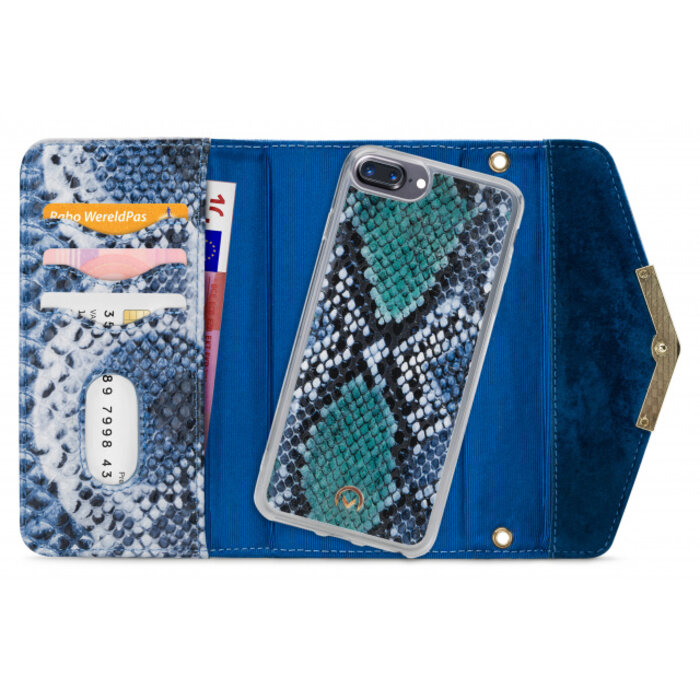 Mobilize Mobilize 2in1 Gelly Velvet Clutch for Apple iPhone 6 Plus/6S Plus/7 Plus/8 Plus Royal Blue Snake