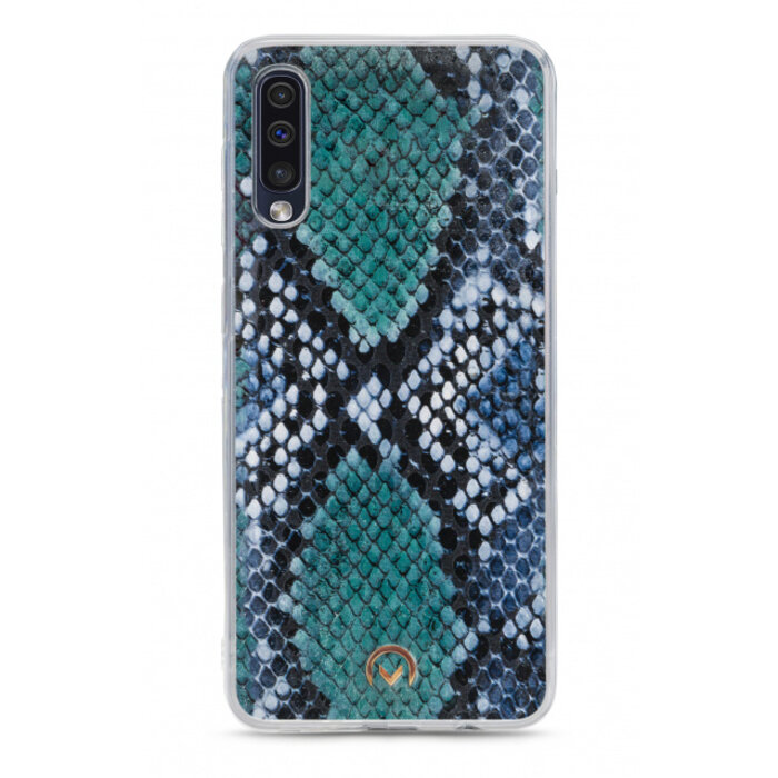Mobilize Mobilize 2in1 Gelly Velvet Clutch for Samsung Galaxy A30s/A50 Royal Blue Snake